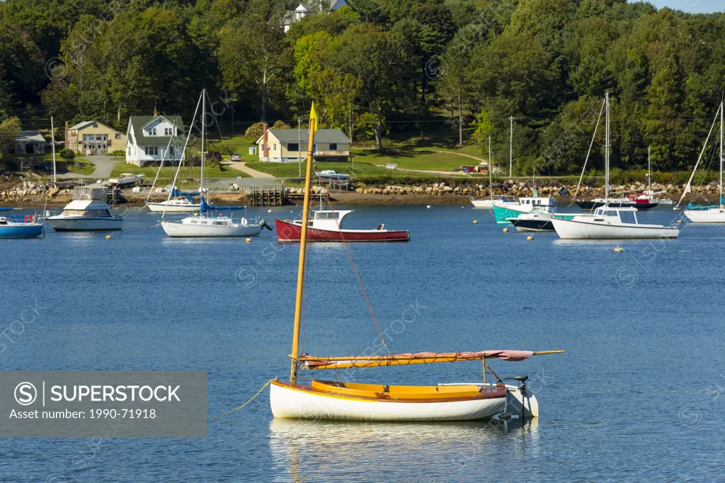 Wooden sailing boat, Mahone Bay, Nova Scotia, Canada