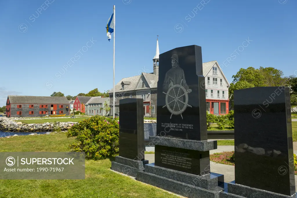 Seamen Memorial, Shelburne Historic Waterfront District, Shelburne, Nova Scotia, Canada