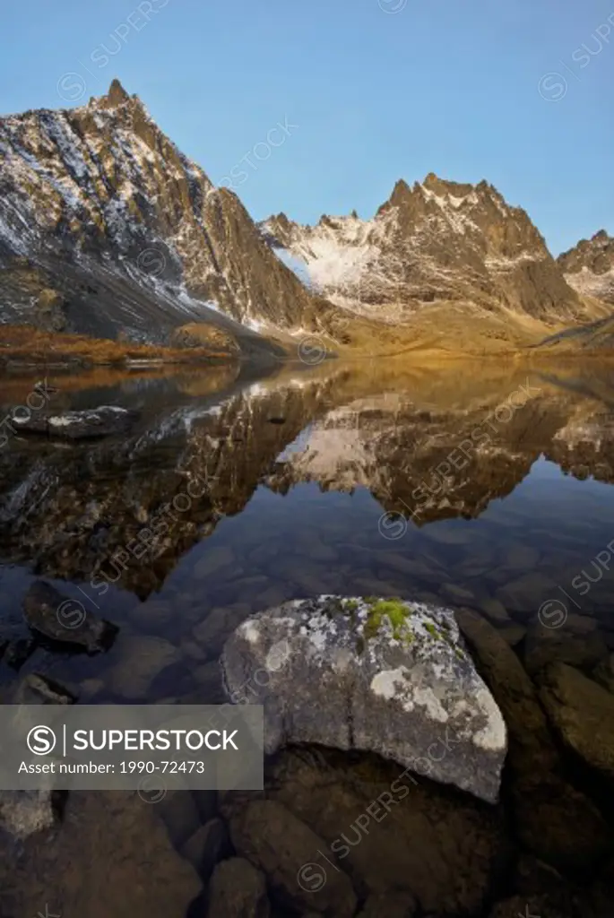 Sunrise at Grizzly Lake, Tombstone Territorial Park, Yukon, Canada.