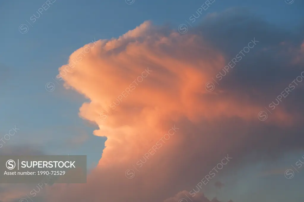 Cumulonimbus clouds, southwest Alberta, Canada.