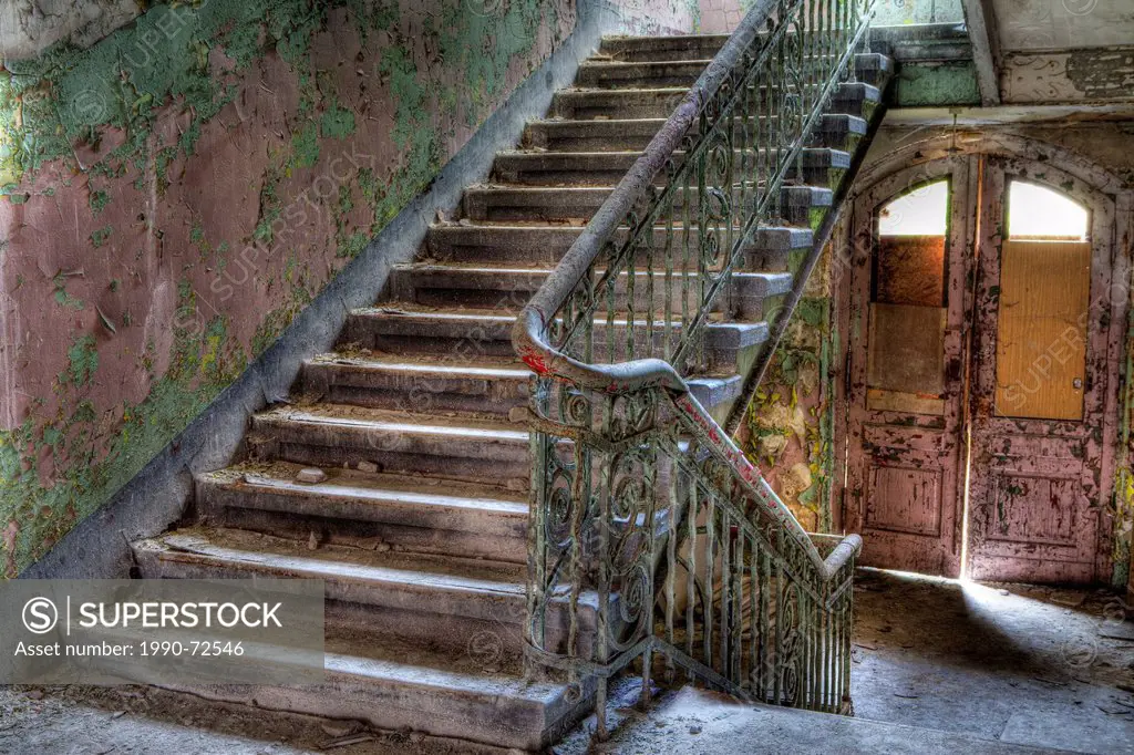 Stairs in an Abandoned Building