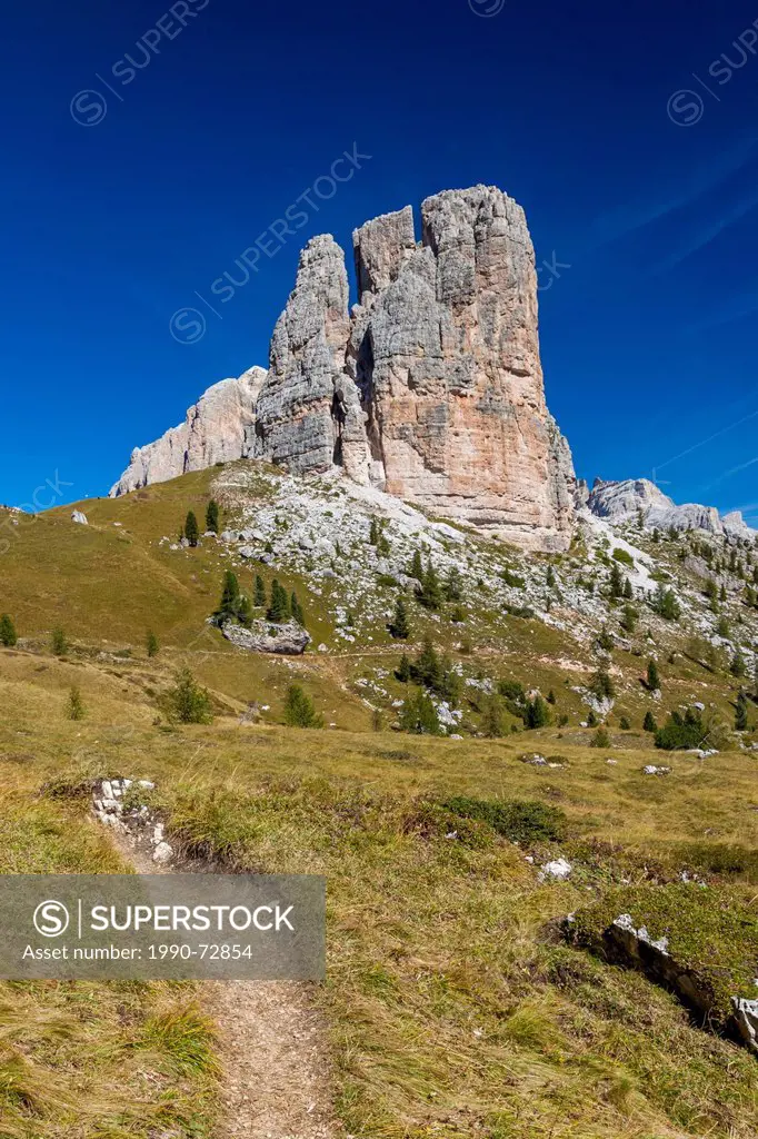Cinque Torri is a group five rock towers which together give the name to the mountain. The towers are very popular with rock climbers in the summer. D...
