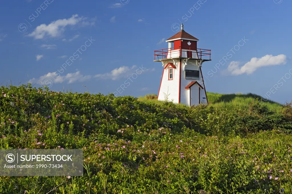 Lighthouse at Covehead Harbour, Prince Edward Island National Park, Prince Edward Island, Canada
