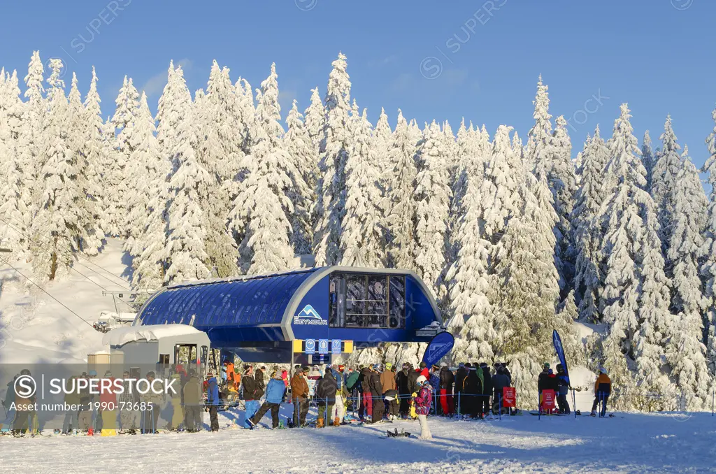 New ski lift at Mount Seymour Provincial Park, North Vancouver, British Columbia, Canada