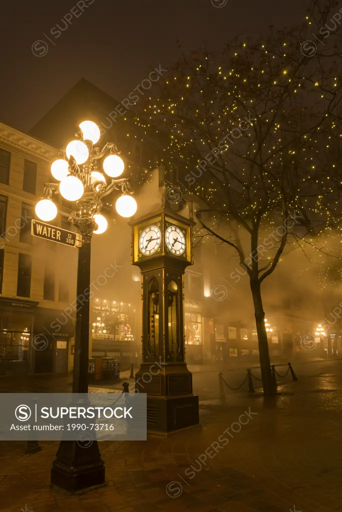 The Steam clock, Gastown, Vancouver, British Columbia, Canada