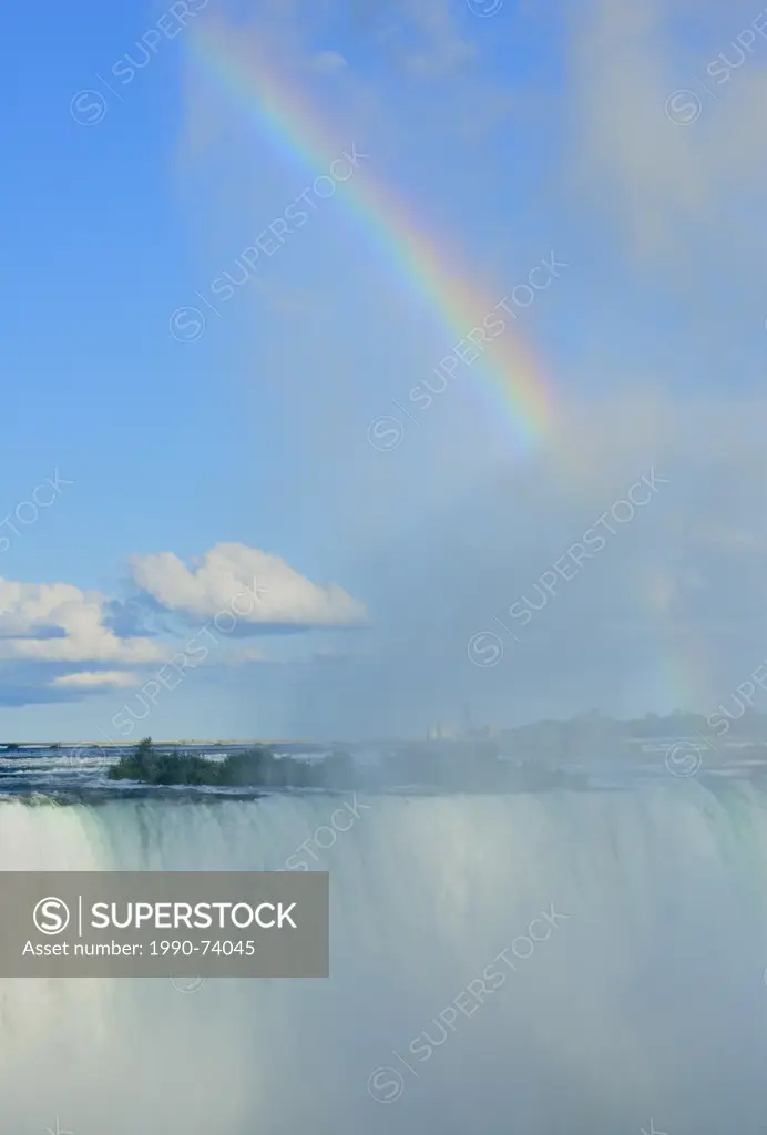 Niagara Falls and afternoon rainbow