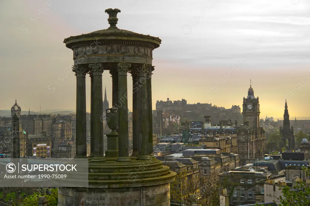 Edinburgh skyline. Scotland, UK