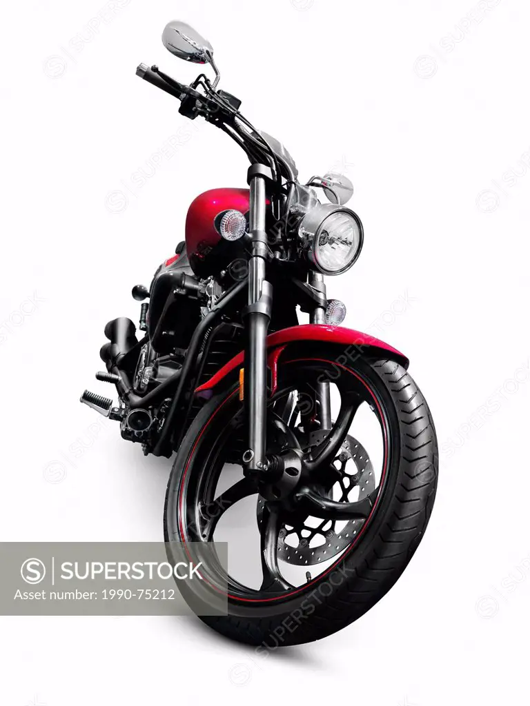 2013 Yamaha Star V 1300 motorbike. Isolated motorcycle
