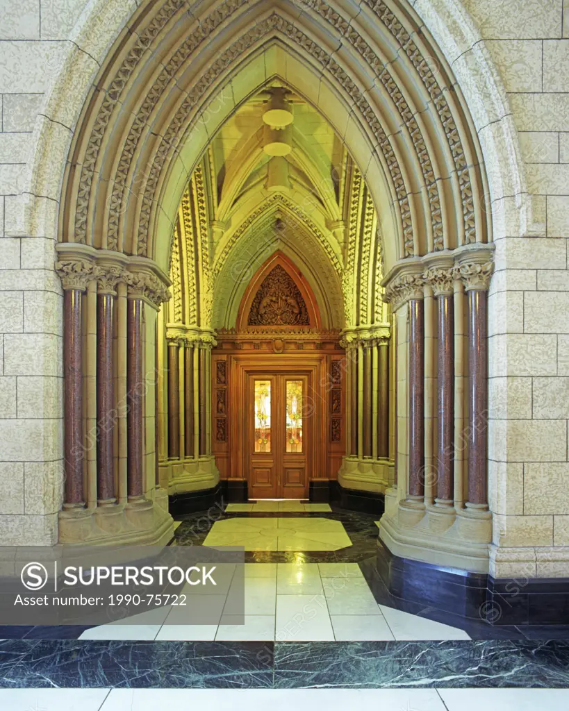 Library of Parliament, south entrance, Parliament Buildings, Ottawa, Ontario, Canada