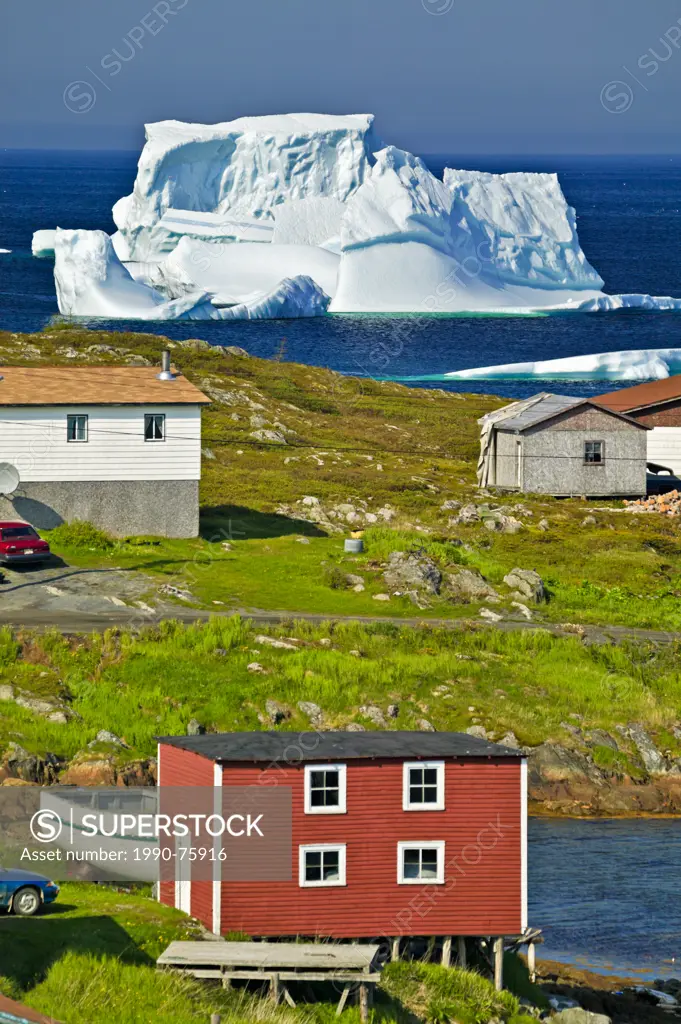 Iceberg, Northern Peninsula, Viking Trail, St. Julien's, Newfoundland, Canada.