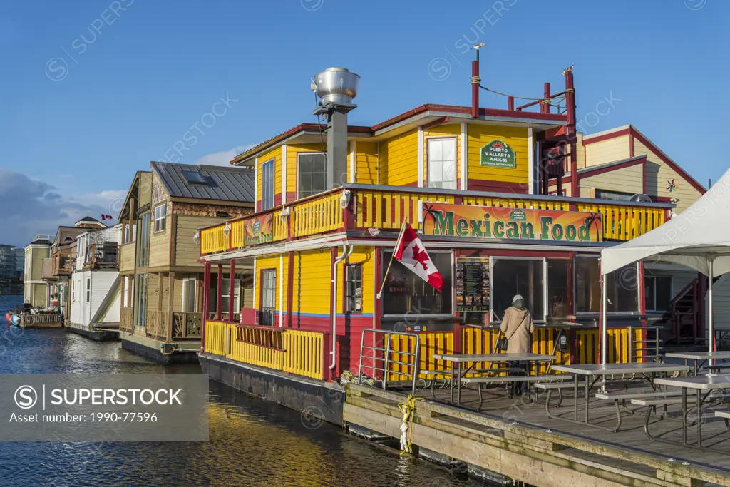 Floating Mexican Restaurant, Fisherman's Wharf, Victoria, British Columbia, Canada