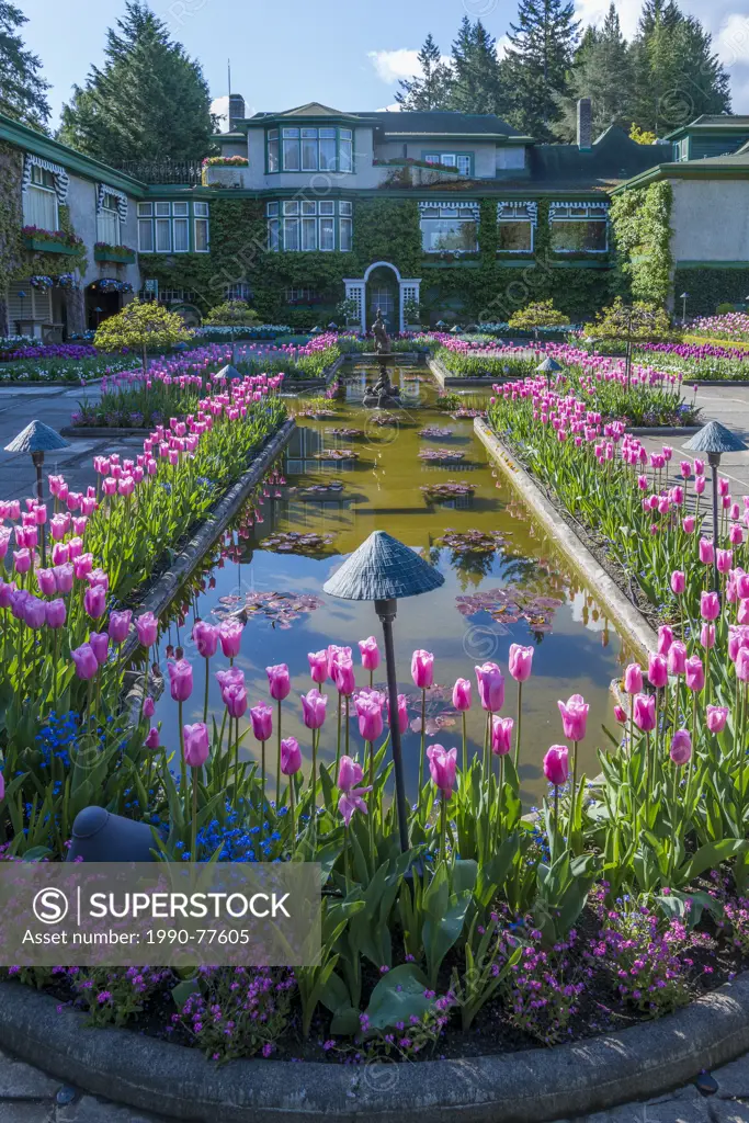 The Italian Garden, Buitchart Gardens, Brentwood Bay, Greater Victoria, British Columbia, Canada