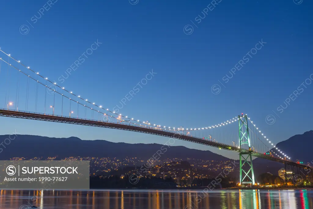 The Lion's Gate bridge, Vancouver, British Columbia, Canada