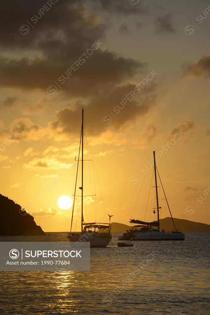Sunset at The Bight, Norman Island, British Virgin Islands
