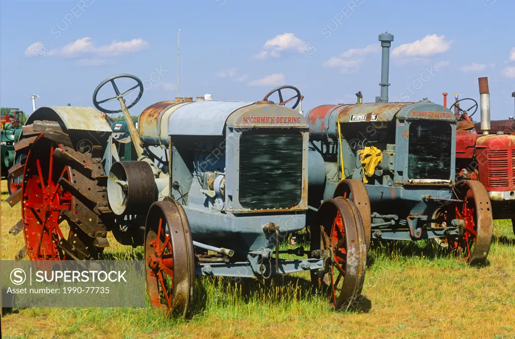Antique tractors, Pioneer Acres Museum, Irricana, Alberta, Canada