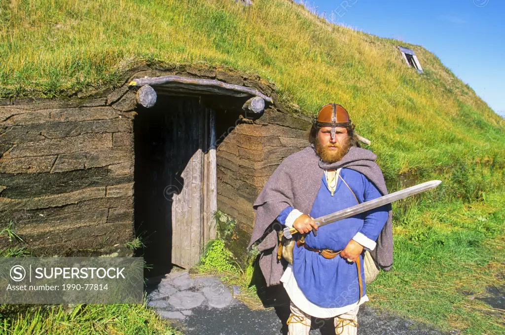 Viking Settlement, L'Anse aux Meadows, National Historic Site, UNESCO Site, Newfoundland, Canada