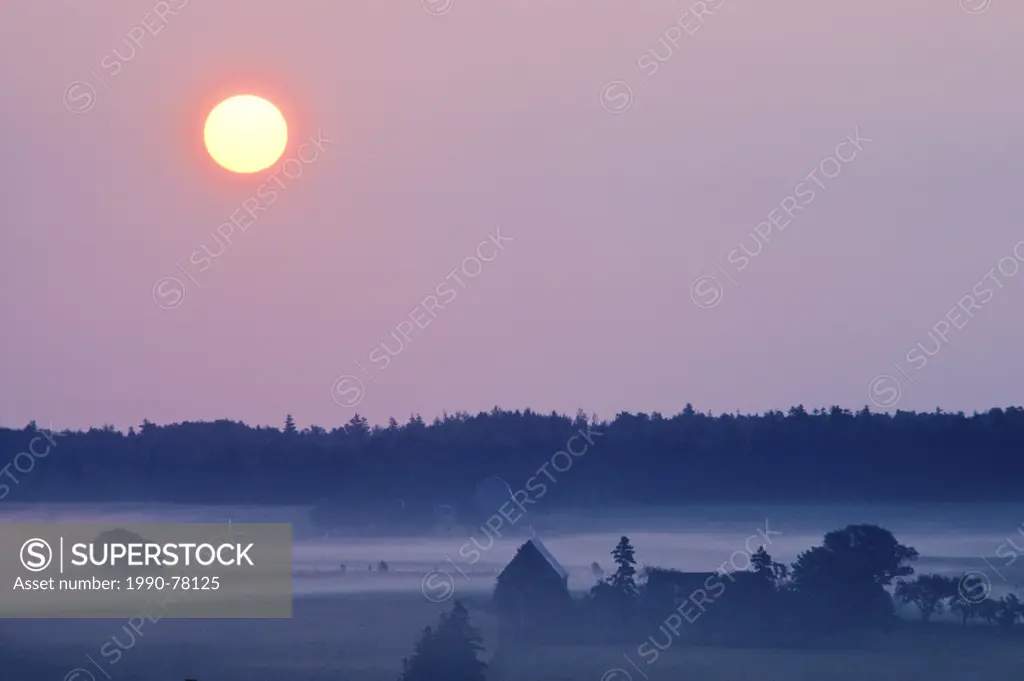 Sunrise, Clyde River, Prince Edward Island, Canada
