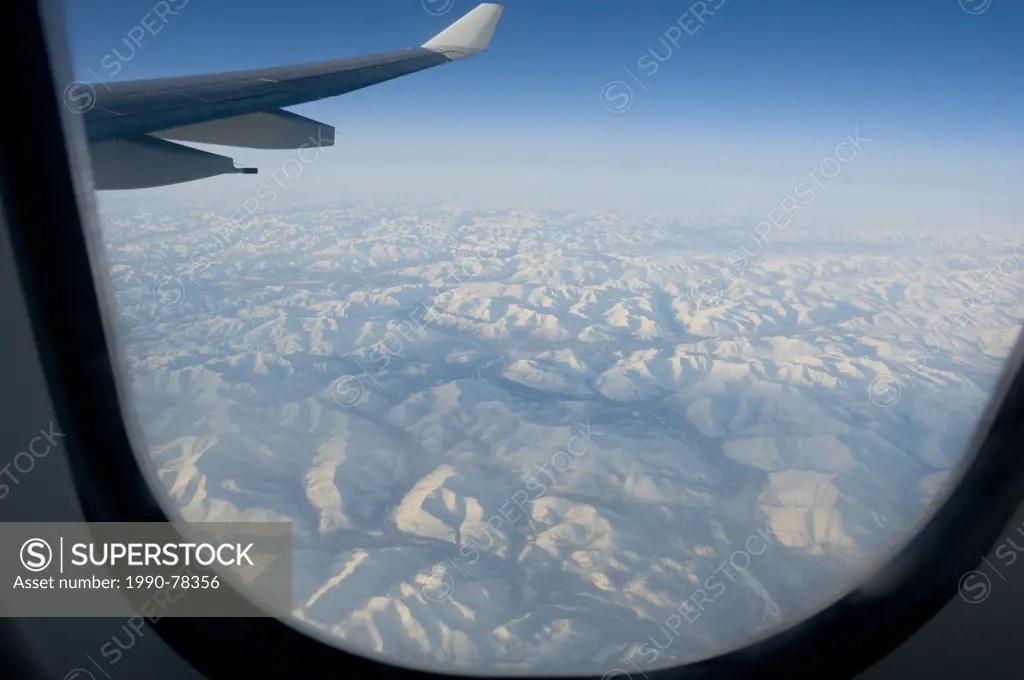 Flying over northern Siberia