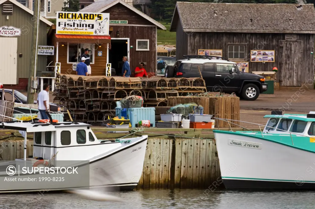 Lobster boats in Covehead harbour, Prince Edward Island National Park, Canada