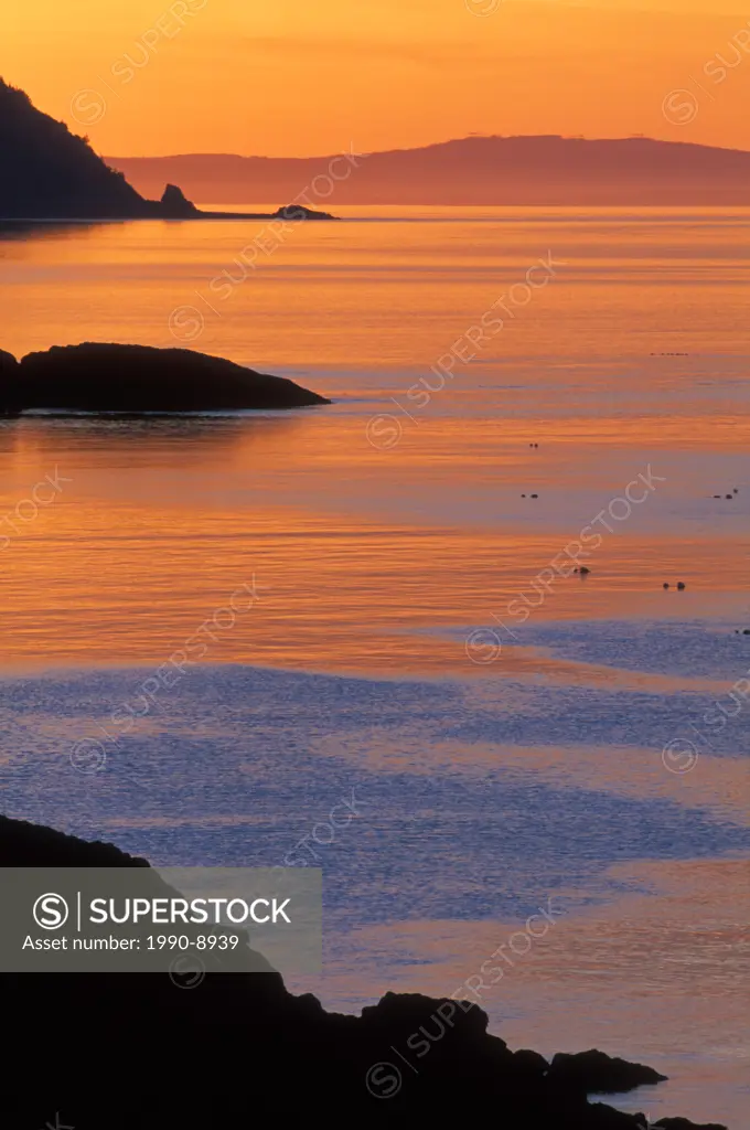Dawn over Bay of Fundy, Cape d´ Or, Nova Scotia, Canada.