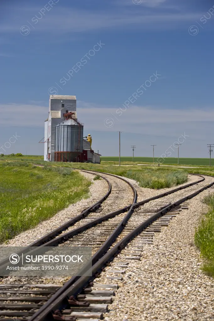 Grain elevator at Neville, Saskatchewan, Canada.
