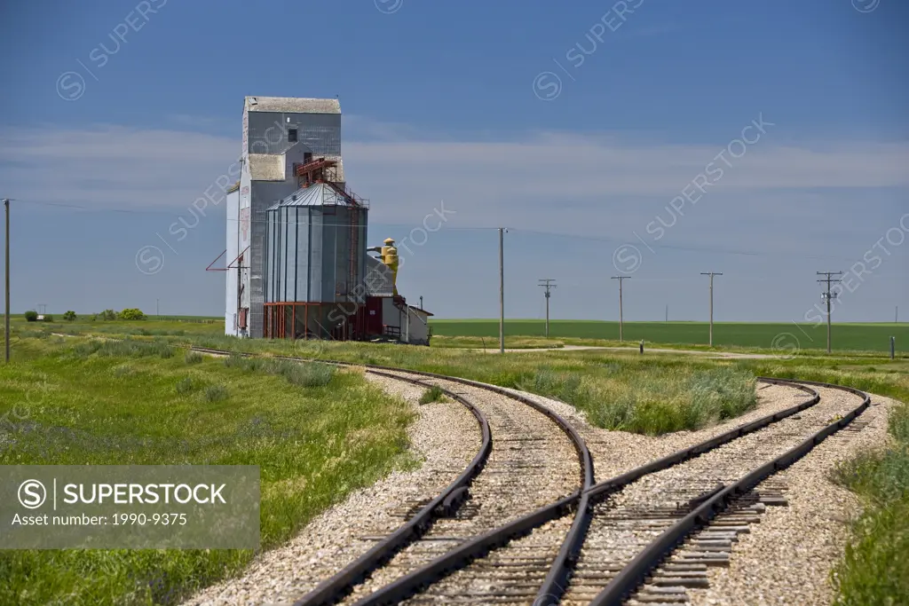 Grain elevator at Neville, Saskatchewan, Canada.