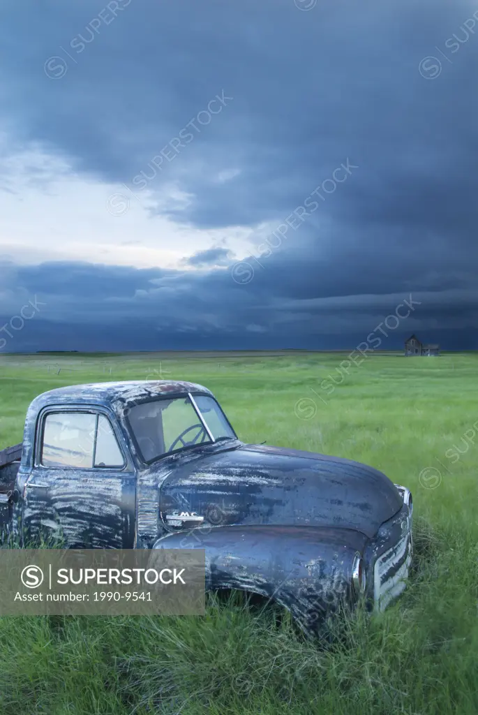 Abandoned farm truck, southern Saskatchewan, Canada