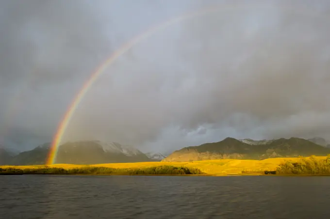 Waterton Lakes National Park, Rocky Mountains, Rainbow