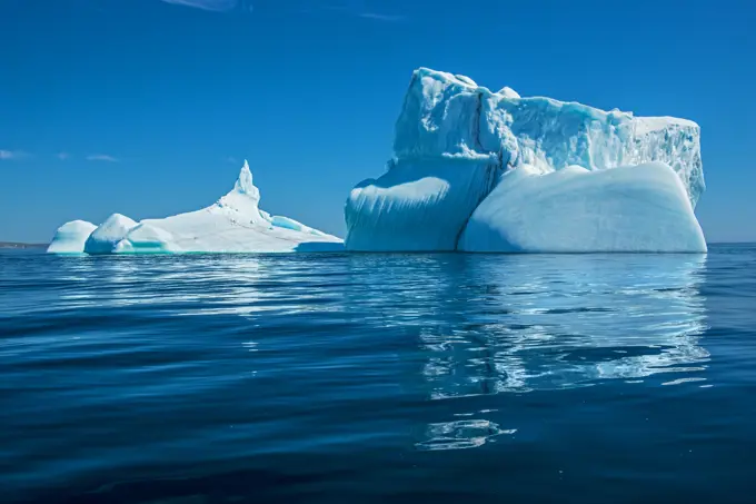 Icebergs in the Atlantic Ocean, St. Anthony, Newfoundland & Labrador, Canada