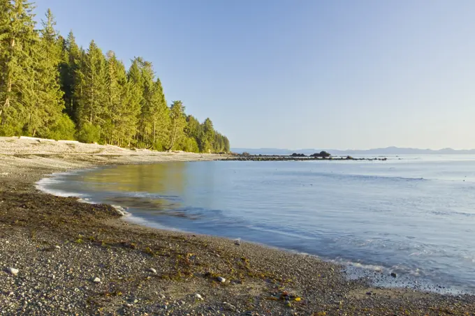 A landscape image of Sombrio Beach on Vancouver Island, BC, Canada.