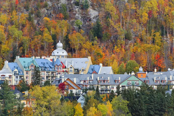 Mont Tremblant Village in autumn, Laurentians, Quebec, Canada