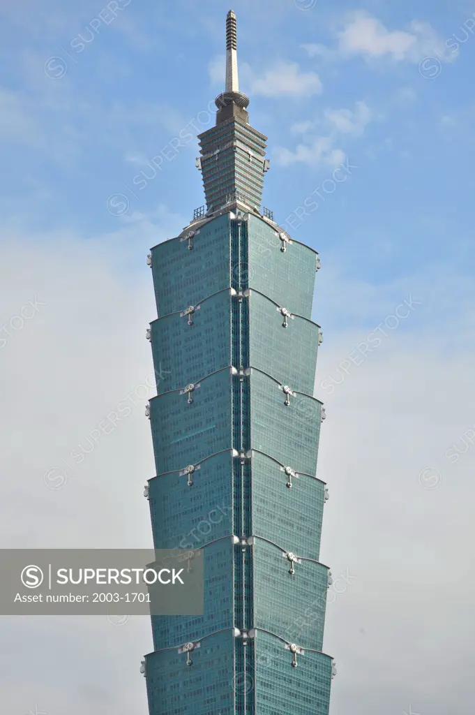Low angle view of a building, Taipei 101, Taipei, Taiwan