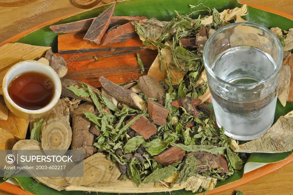 Ingredients for making Thai traditional Lao Dong Ya drink