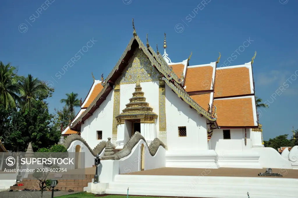 Thailand, Nan, Thai Buddhist Monastery Wat Phumin, founded in 1596