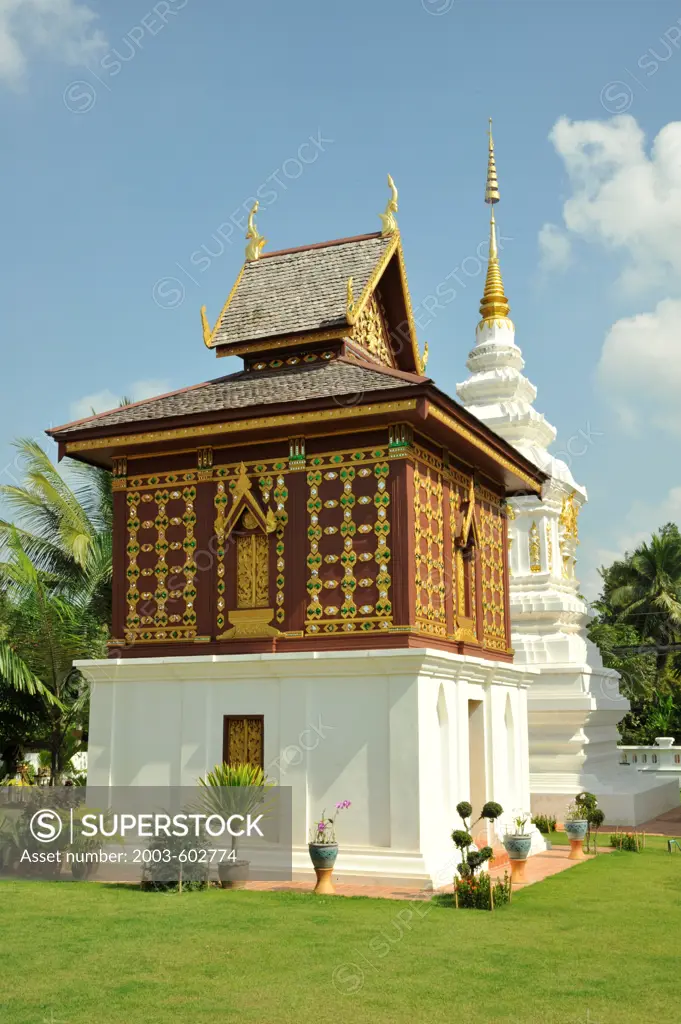 Thailand, Nan, Wat Hua Khuang, Lanna Northern style Buddhist Monastery