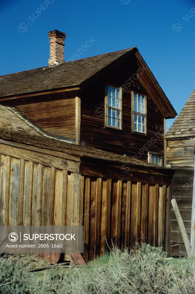 Facade of a cabin, Bodie State Historic Park, California, USA