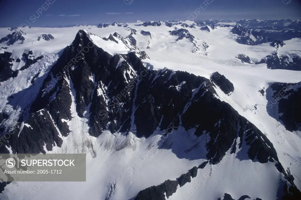 Harding Ice Field Kenai Fjords National Park Alaska  USA