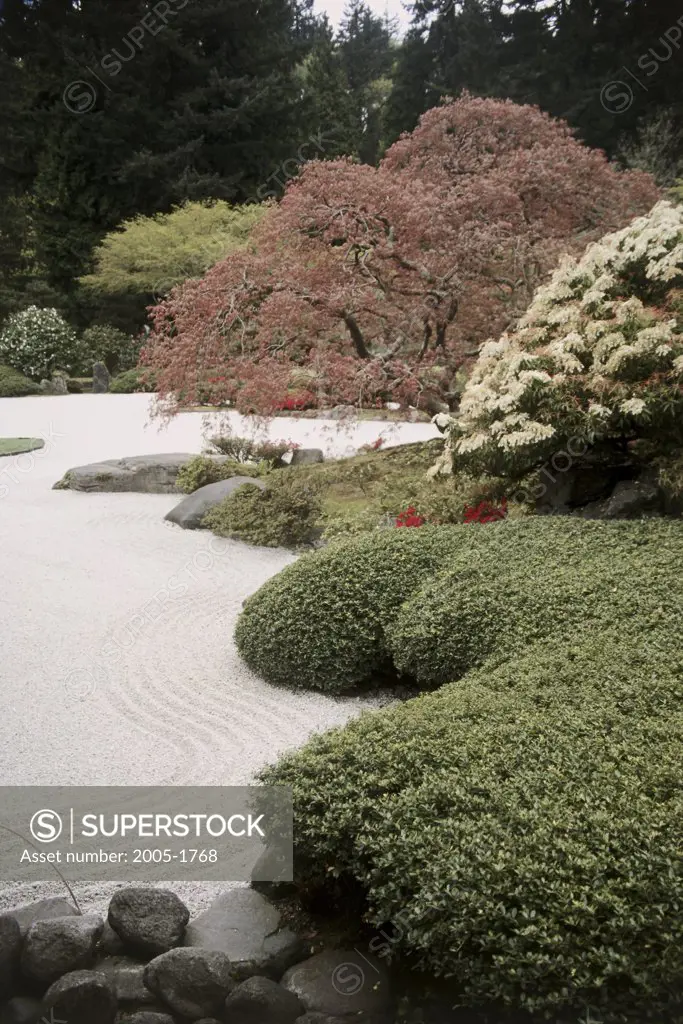 Flat Garden Japanese Gardens Portland Oregon, USA