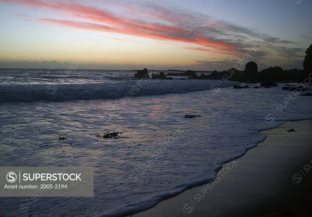 Wave in the sea, Corona del Mar State Beach, Corona del Mar, Newport Beach, California, USA