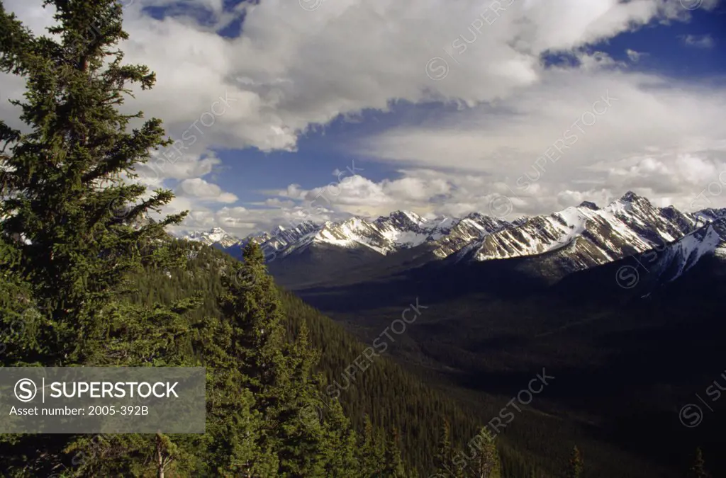 Sundance Range from Sulpher Mountain Banff National Park Alberta Canada