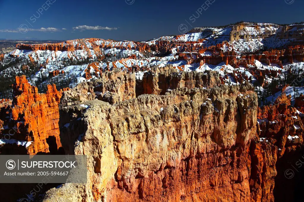 Eroded rocks in a canyon, Bryce Point, Bryce Canyon National Park, Utah, USA