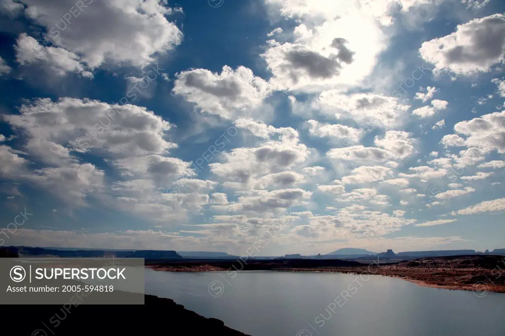 USA, Arizona, Glen Canyon National Recreation Area, Clouds above Lake Powell