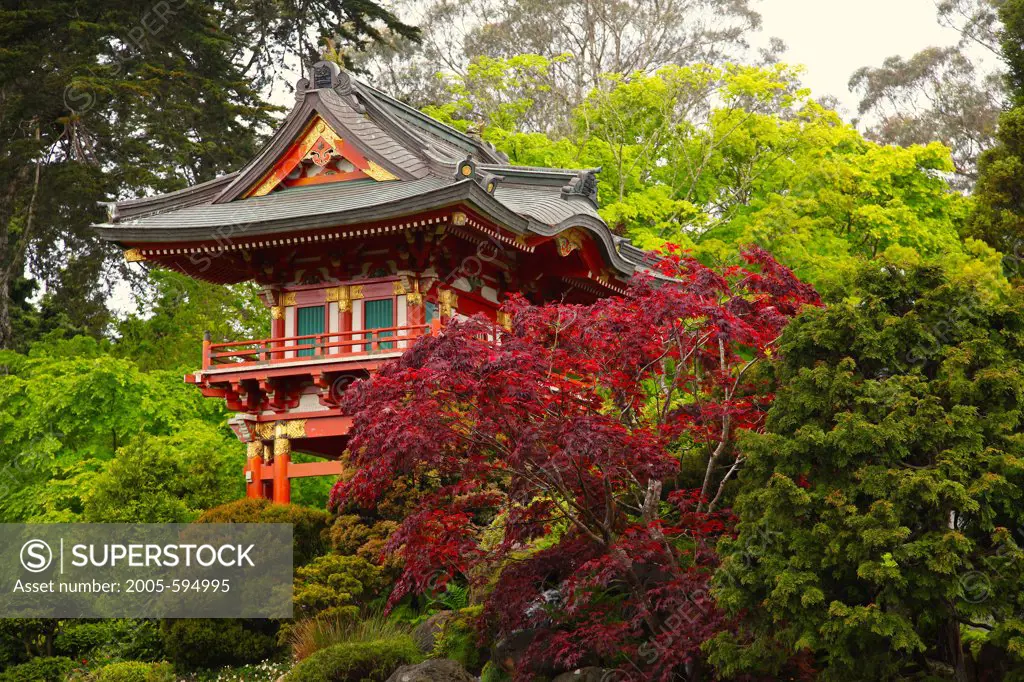 Temple Gate, Japanese Tea Garden, San Francisco, California