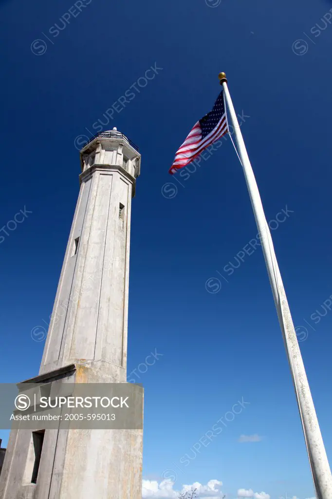 Alacatraz Prison Lighthouse, San Francisco Bay, California