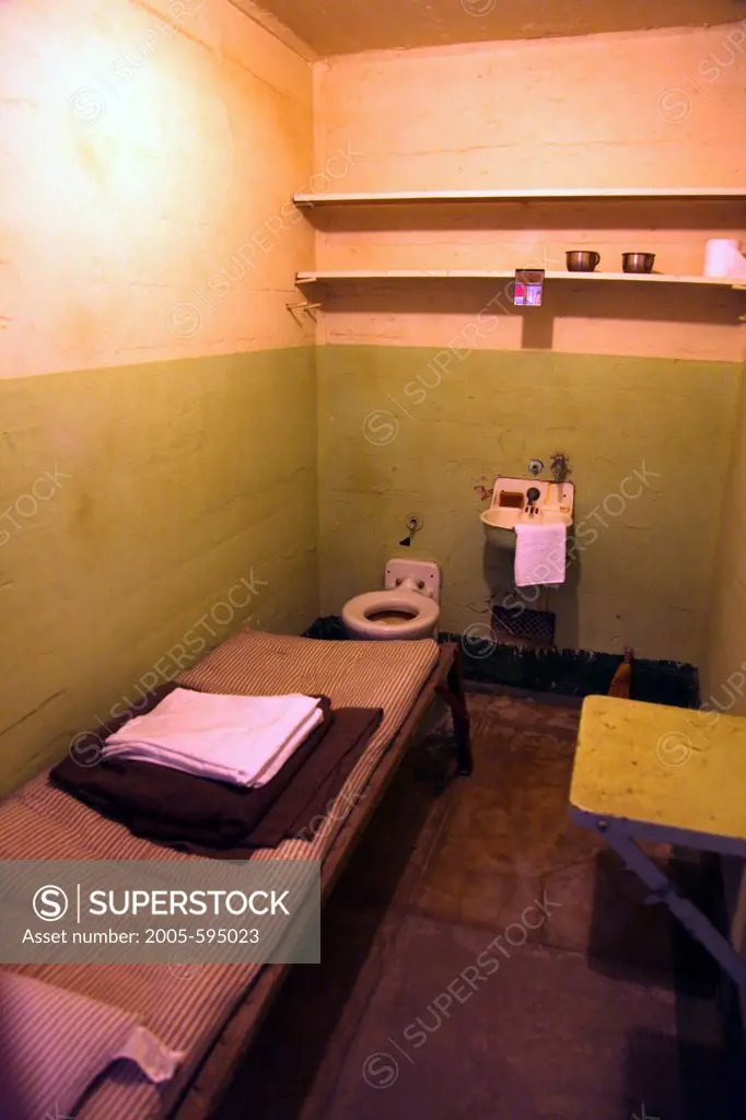 Prisoner Cell, Cellblock B, Alacatraz Prison, San Francisco Bay, California