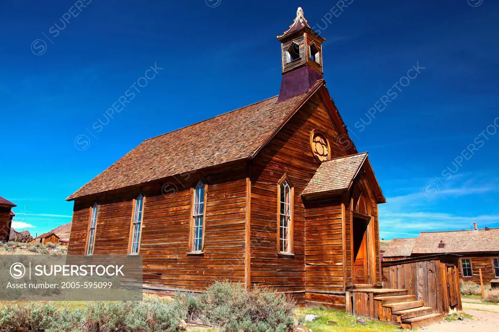 USA, California, Sierra Nevada, Bodie Ghost Town State Historical Park, Church