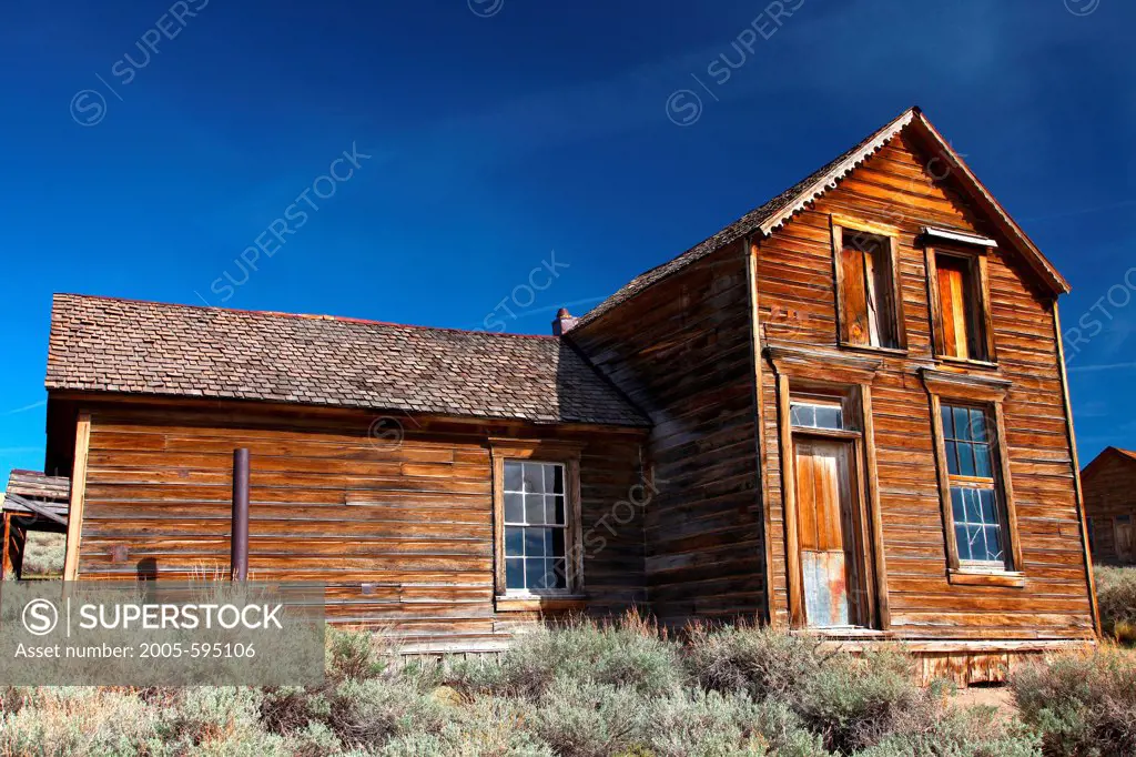 USA, California, Sierra Nevada, Bodie Ghost Town State Historical Park, Dr Street's House