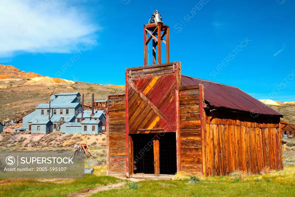 USA, California, Sierra Nevada, Bodie Ghost Town State Historical Park, Firehouse