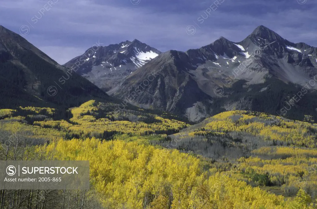 Panoramic view of mountains, San Juan Mountains, Colorado, USA