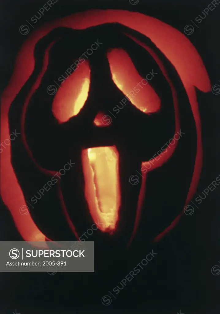 Close-up of a Halloween mask